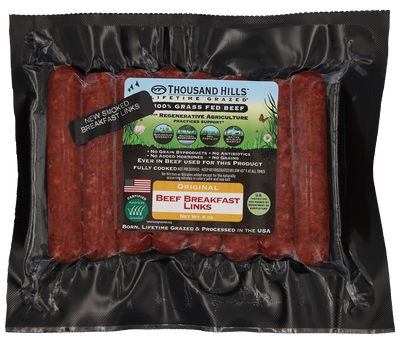 Smoked Beef Breakfast Links