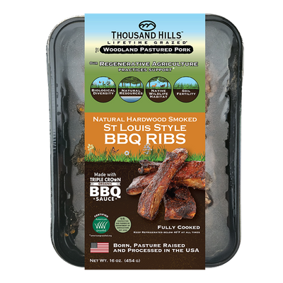 Hardwood Smoked St Louis Style BBQ Ribs