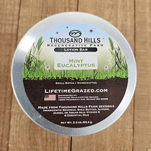 Beeswax Lotion Bar: Mint Eucalyptus
