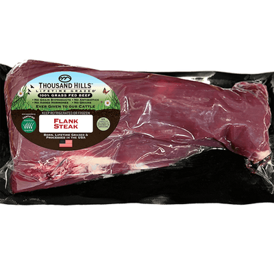 Grass Fed Beef Flank Steak Case