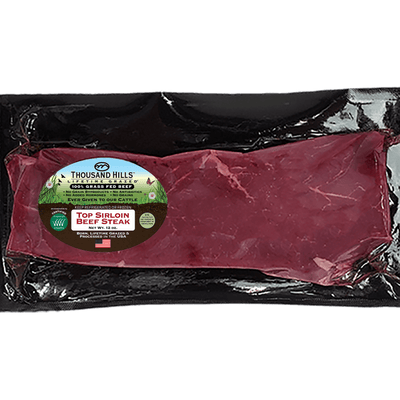 Grass Fed Beef Top Sirloin Steak 12 oz