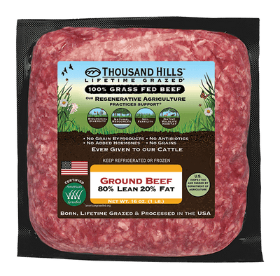 Grass Fed Ground Beef 80/20
