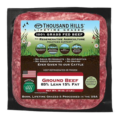 Grass Fed Ground Beef 85/15