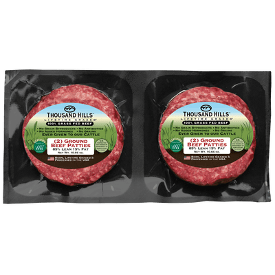 Grass Fed Ground Beef Patties 85/15 – 2 pack (1/3lb each)