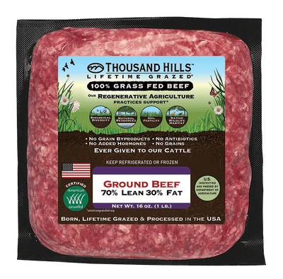 Grass Fed Keto Ground Beef 70/30