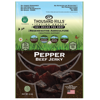 Grass Fed Pepper Beef Jerky