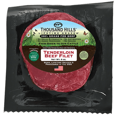 Grass Fed Tenderloin Beef Filet