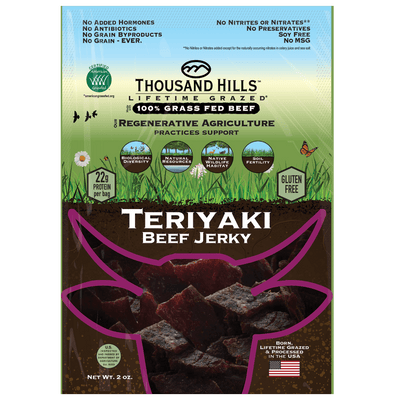 Grass Fed Teriyaki Beef Jerky