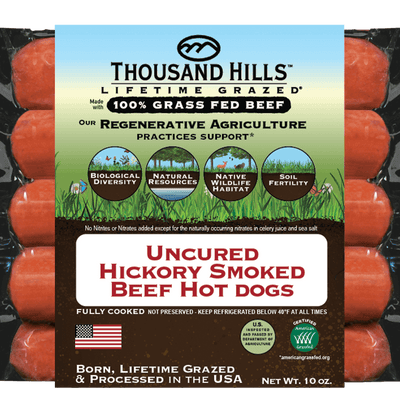 Hickory Smoked Beef Hot Dogs
