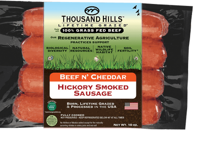 Hickory Smoked Beef ‘n Cheddar Sausage