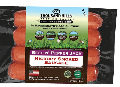 Hickory Smoked Beef ‘n Pepper Jack Sausage