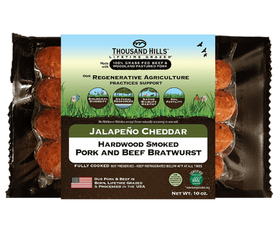 Pork & Beef Jalapeño Cheddar Brat
