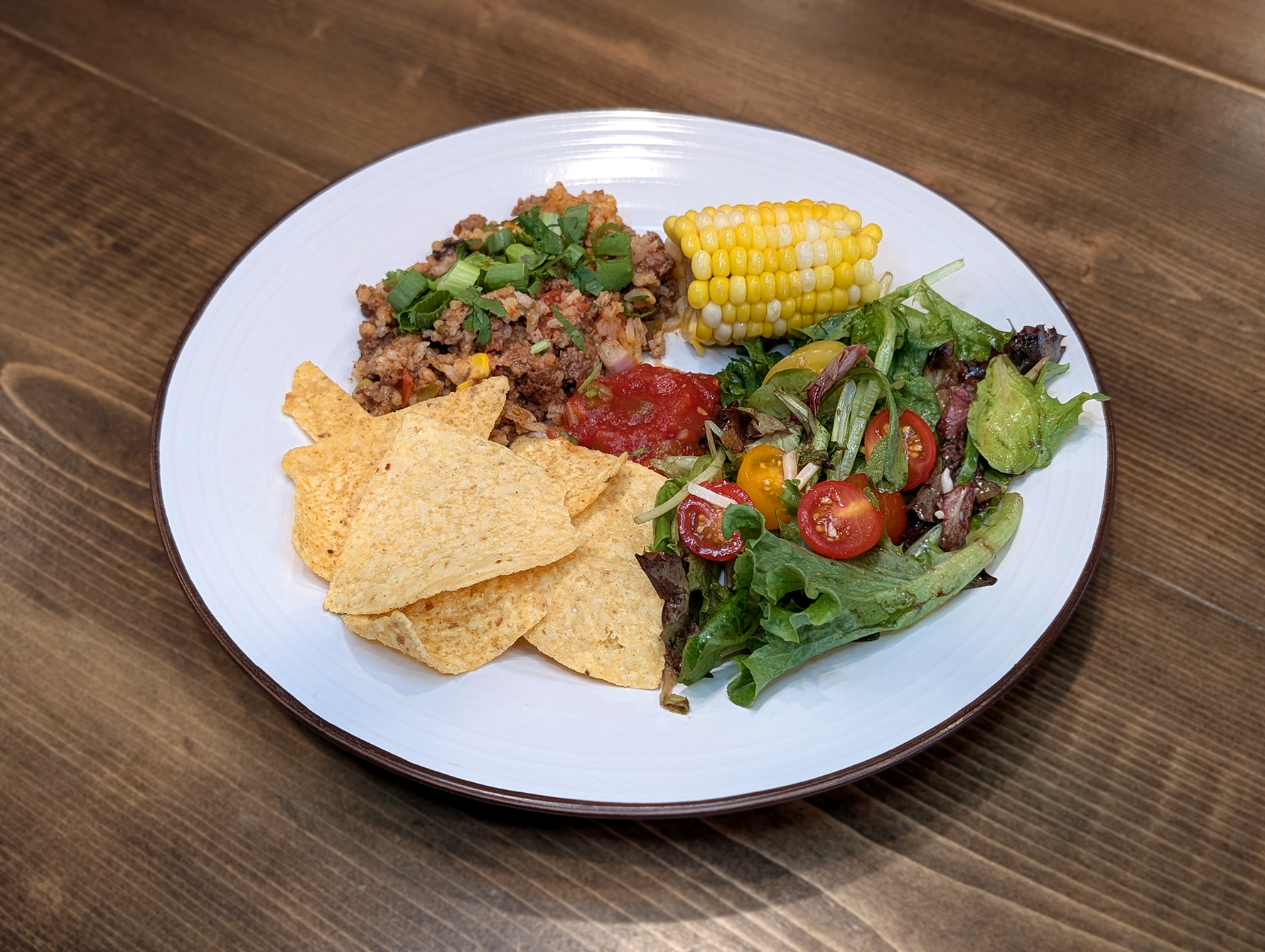 Tex Mex One Pot Beef and Corn Bake