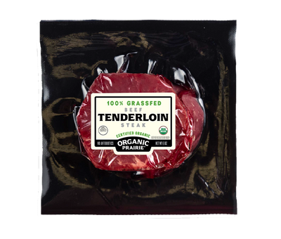 100% Grassfed Organic Beef Tenderloin Steak