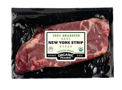 100% Grassfed Organic Beef New York Strip Steak