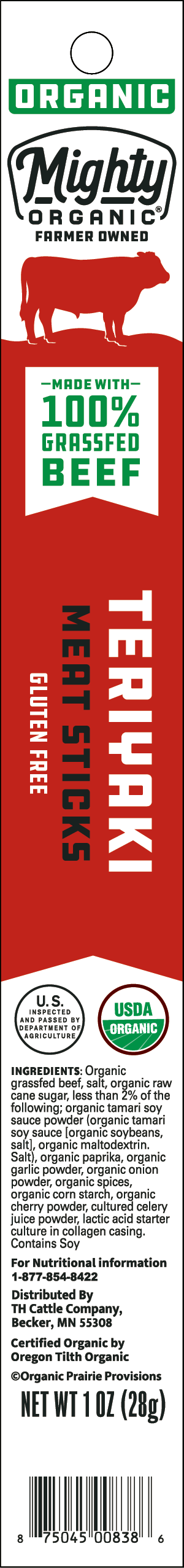 Mighty Organic Meat Stick Teriyaki