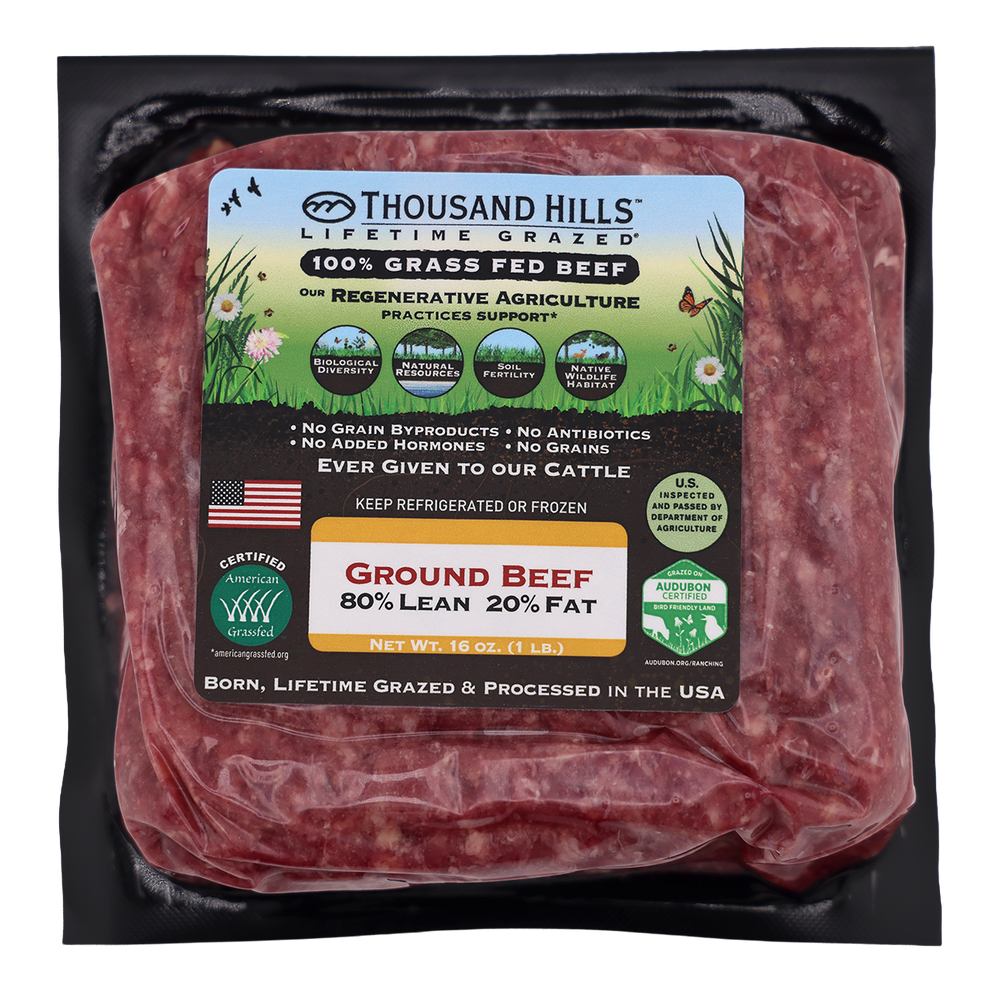 Grass Fed Ground Beef 80/20