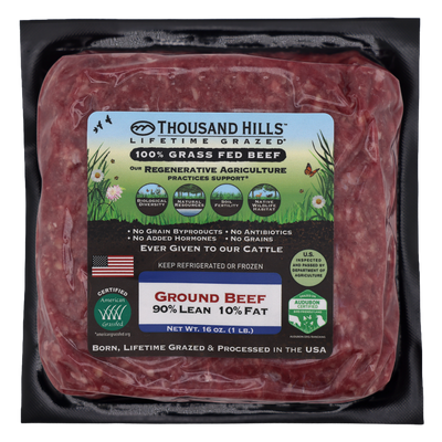 Grass Fed Ground Beef 90/10