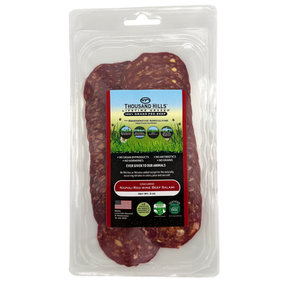 Uncured Napoli Red Wine Beef Salami