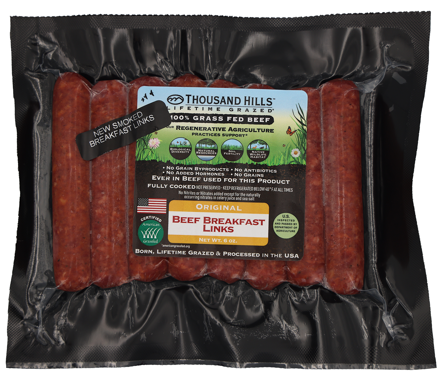 Smoked Beef Breakfast Links