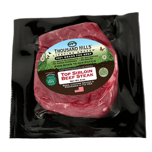 Grass Fed Beef Top Sirloin Steak 6 oz