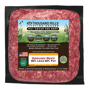 Grass Fed Ground Beef 80/20