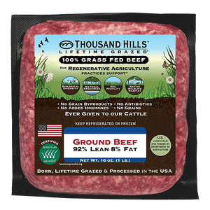 Grass Fed Ground Beef 92/8