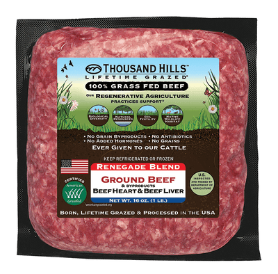 Grass Fed Renegade Blend Ground Beef with Organs