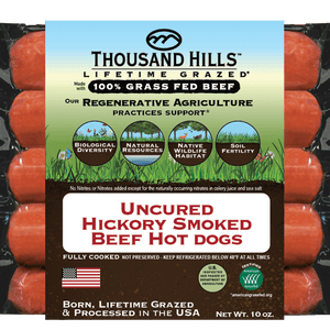 Hickory Smoked Beef Hot Dogs