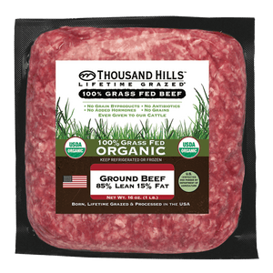 Organic 85/15 Grass Fed Ground Beef