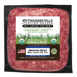 Organic 90/10 Grass Fed Ground Beef
