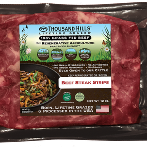 Grass Fed Beef Steak Strips