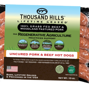 uncured beef & pork hot dogs